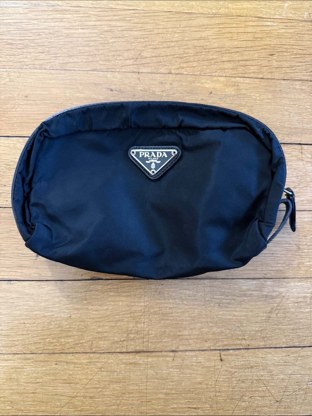 Prada Tessuto Nylon & Leather Cosmetic Pouch. - Picture 5 of 9